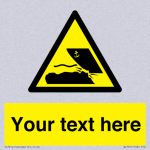 Custom Warning submerged objects in watercraft areas